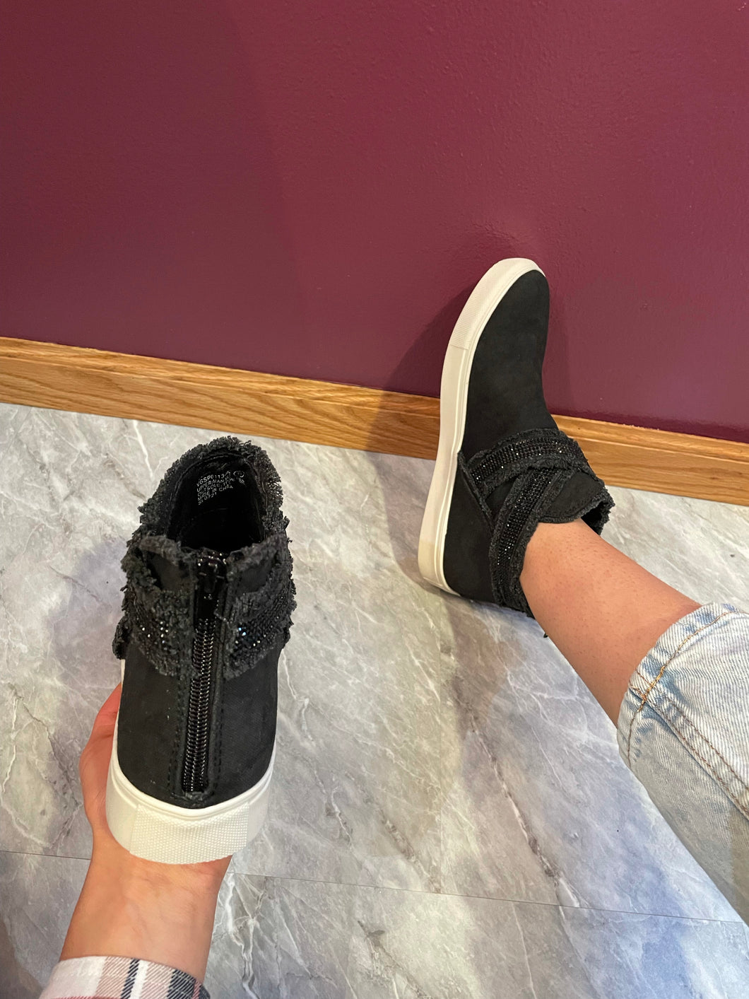 Black ankle booties