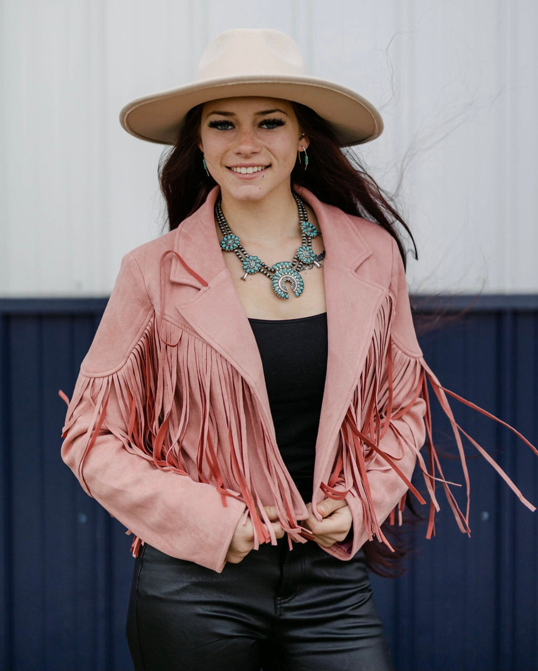 Pink Fringe Jacket